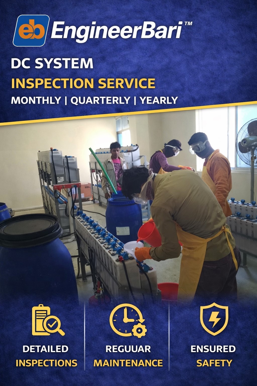 DC System Inspection Service Monthly | Quarterly | Yearly